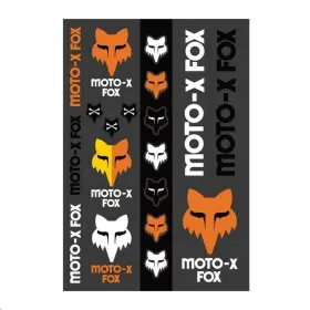 23389-135-0S FOX Track Sticker Pack Decal Sheet Heritage