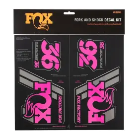 803-01-337 FOX FACTORY Decal Forks Shocks Pink Kit Heritage