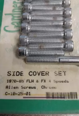 C-10-25-01 GARDNER-WESCOTT COMPANY Cover Cam Bolt Set Fx Flh #2