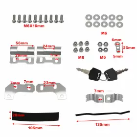 A223-1 GIDIBII Tool Box Left Bracket R1200GS F750 Gs 850 Bmw #2