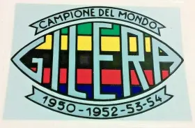 44-00342 GILERA Champions Top Tank Sticker Sears