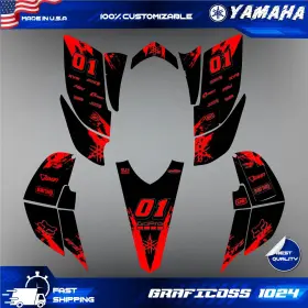 Graphic Kit 2007- Decals Stickers Yamaha Yfz 2003-2008 Atv