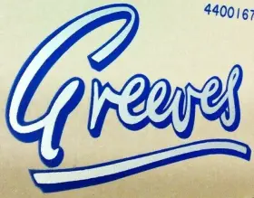 44-00167 GREEVES Script Background Backdrop Gas Tank Stickers