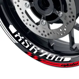 GS2USWSGP01XX17XSR700AWH001 GSTAR Wheel Rim Decal Racing Xsr