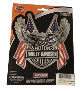 26016 HARLEY-DAVIDSON Bar Shield American Flag Decal Eagle
