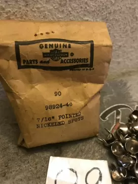 98924-46 HARLEY-DAVIDSON Nos Flathead Pointed Nickeled Spots #2