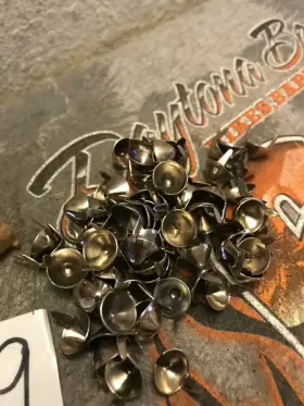 98924-46 HARLEY-DAVIDSON Nos Flathead Pointed Nickeled Spots #3
