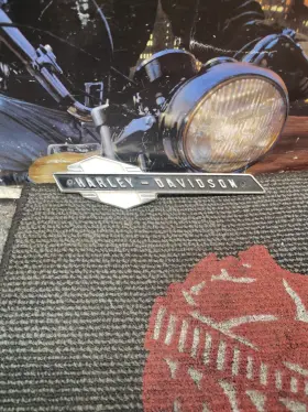 61777-63 HARLEY FLH Left Gas Tank Emblem Xlh Xlch Sportster