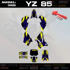 100-BLY HELL GRAPHICS Decals Stickers Bline Kit YZ85 Yz