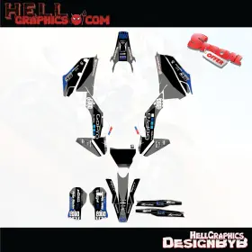 116-RT1GRA2 HELL GRAPHICS Fx Decals Kit Tc 125 250 300 350