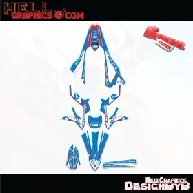 117-RT1B HELL GRAPHICS Xtrainer Decals Sticker Kit Beta