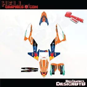 122-RT1B HELL GRAPHICS Decals Kit Sx Sxf Xc 125 250 300 350