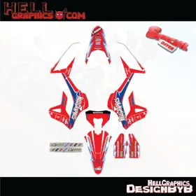 131-RTR HELL GRAPHICS Decals Stickers Kit 300M Crf Rt