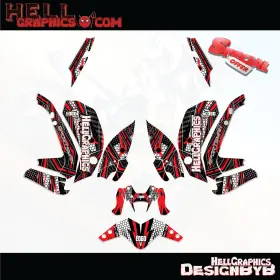 135-BLR HELL GRAPHICS Decals Stickers Bline Kit Yamaha 135-BLR HELL GRAPHICS Decals Stickers Bline Kit Yamaha
