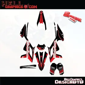 138-BLR HELL GRAPHICS Decals Stickers Kit Rr 125 200 250 300 138-BLR HELL GRAPHICS Decals Stickers Kit Rr 125 200 250 300