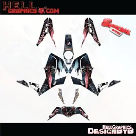 141-VE HELL GRAPHICS Duke Decals Graphic Stickers Venom Kit