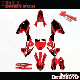 142-BLR HELL GRAPHICS Gasgas Decal Graphic Stickers Bline Kit