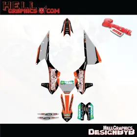 146-BLO HELL GRAPHICS Decals Sticker Bline Kit Sx Sxf 250 350