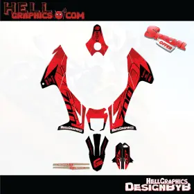 147-BLR HELL GRAPHICS Decal Graphic Gasgas Es Stickers Bline