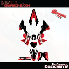 148-BLR HELL GRAPHICS Decals Graphic Gasgas Stickers Bline