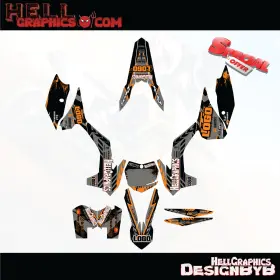 22-RT1GRA HELL GRAPHICS Decals Racing Team Kit Sx Sxf 250 350