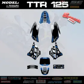 54-BLBLA HELL GRAPHICS Ttr Decals Stickers TTR125 Yamaha