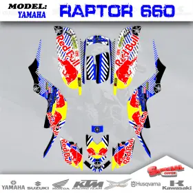 89-RB1B HELL GRAPHICS Decal Kit 660R Yamaha Raptor