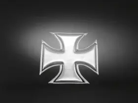 HH-51-39952 HIGHWAY HAWK Sticker Gothic Cross