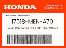 17518-MEN-A70 HONDA Rubber Fuel Tank Mounting