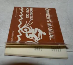 31KA901 HONDA Owners Manual XR100 H1 #3