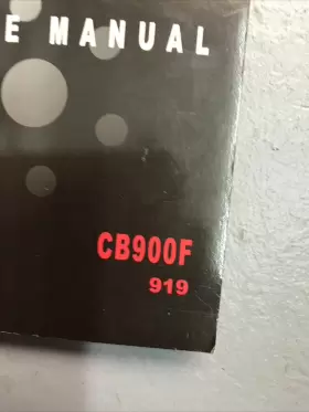 61MCZ05 HONDA Service Owners Manual CB900F #2
