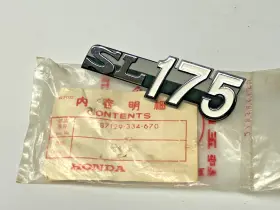 87129-334-670 HONDA Lh Panel Emblem SL175