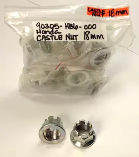 90305-HB6-000 HONDA Axle Castle Nut ATC125M #2