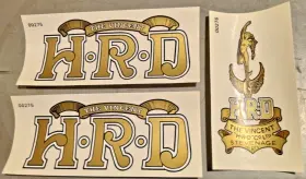 44-00275 HRD VINCENT Scroll Gas Tank Steering Head Sticker