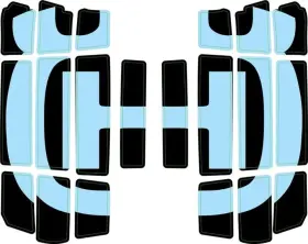 A36035999000 HUSQVARNA Radiator Guard Sticker Decal Kit