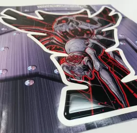 Immortal Graphix Fits Can Am Spyder Spider Web Red 3D Gel Pad #2