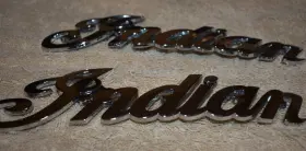 5633398 INDIAN MOTORCYCLES Tank Emblems Badge Font Fuel #2