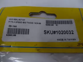 68-144 J-P CYCLES Duo Seal Nut Big Kit Twins #3