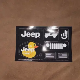 045929062272 JEEP Decal Duck Sheet Sticker Stick 4X4 Mopar
