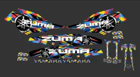 12345 JJGRAPHICS Chuma Graphic Flywing Kit Yamaha Zuma