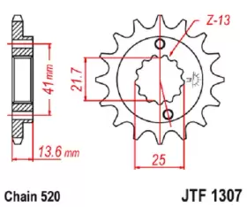 1212-0172 JT SPROCKETS Nos Front Set XR650 ZX-6R Honda #2