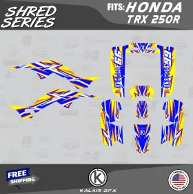 TRX250R KALAIR GFX Ho Graphics Atv Shred Krazy Kit Honda