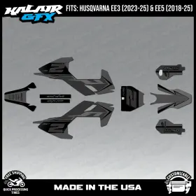 Kalair Gfx Hus Rbl Tea Parent Graphics Kit For Husqvarna Mini