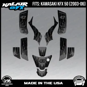 KFX50 KALAIR GFX Ka Bzg Tea Parent Graphics Atv Fracture Kit
