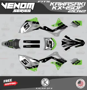 KX450F KALAIR GFX Ka Vnm Gre Parent Graphics Venom Kit Kx