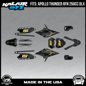 RFZ250 KALAIRGFX Ap Wrr Gol Parent Graphics Rfz Kit Apollo