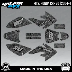 CRF70 KALAIRGFX Ho Sng Smk Parent Graphics Snagged Kit Honda