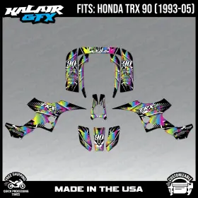 TRX90 KALAIRGFX Ho Rtr Gol Parent Graphics Atv Rainbow Kit