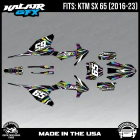 65SX KALAIRGFX Prm Rbo Parent Graphics Prime Rainbow Kit Ktm
