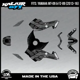 FZ09 KALAIRGFX Ya Crdf Smk Parent Graphics Cardiff Kit Yamaha